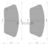 BOSCH 0 986 AB3 108 Brake Pad Set, disc brake